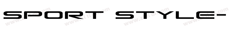 sport style字体转换